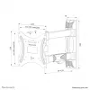 Soporte de pared para TV Neomounts WL40-550BL12 32-55 inch – orientable – instalación sencilla