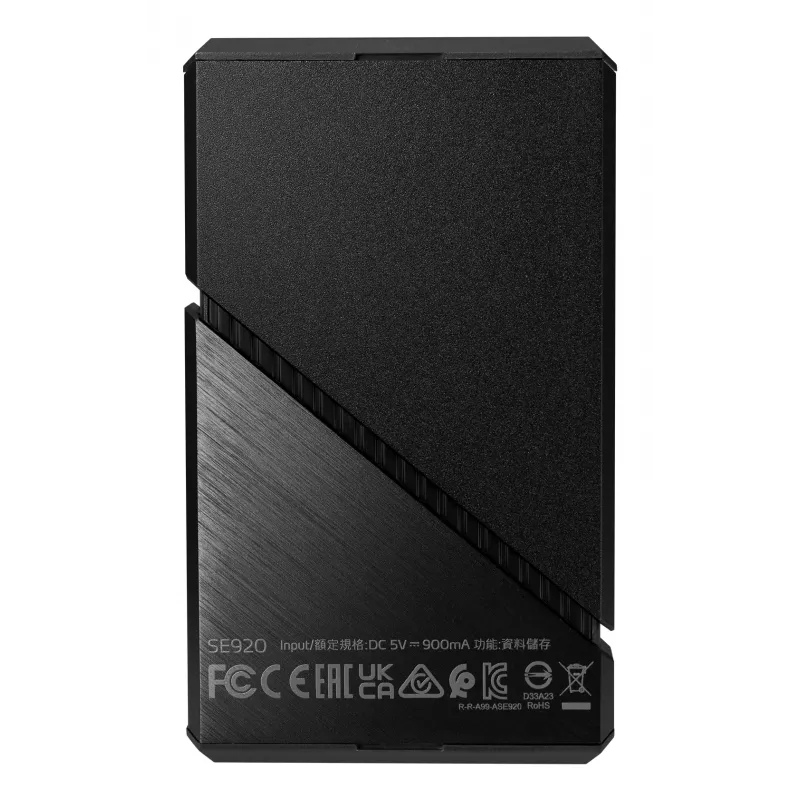 SSD portátil ADATA SE920, 2 TB, USB4, negro