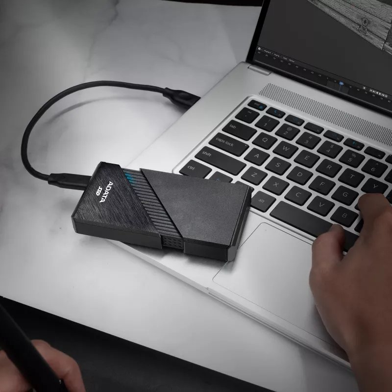 SSD portátil ADATA SE920, 2 TB, USB4, negro
