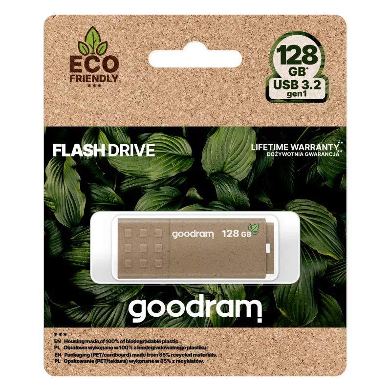 Memoria USB GOODRAM UME3 128 GB USB Type-A 3.2 Gen 1 (lectura 60 MB/s, escritura 20 MB/s, bronce)
