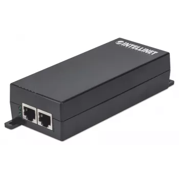 Inyector PoE+ Intellinet Gigabit High-Power, 1 puerto de 30 W, conforme a IEEE 802.3at/af, carcasa de plástico
