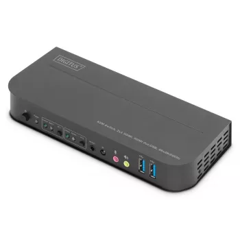 Switch KVM DIGITUS - 2x1 HDMI, HDMI Out, USB, 4Kx2K@60Hz