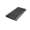Teclado USB con cable A4Tech FStyler FK11 – diseño estándar compacto, inglés, 12 teclas de acceso rápido, reposamuñecas, cable de 1,5 m