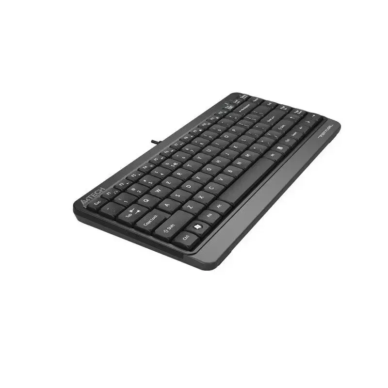 Teclado USB con cable A4Tech FStyler FK11 – diseño estándar compacto, inglés, 12 teclas de acceso rápido, reposamuñecas, cable de 1,5 m
