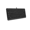 Teclado USB con cable A4Tech FStyler FK11 – diseño estándar compacto, inglés, 12 teclas de acceso rápido, reposamuñecas, cable de 1,5 m