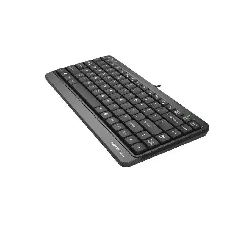 Teclado USB con cable A4Tech FStyler FK11 – diseño estándar compacto, inglés, 12 teclas de acceso rápido, reposamuñecas, cable de 1,5 m