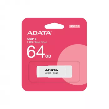 Memoria USB ADATA UC310 64 GB USB Type-A 3.2 Gen 1 (3.1 Gen 1) blanca
