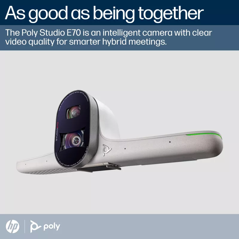 Cámara inteligente POLY Studio E70 20 MP 4K Ultra HD Blanco