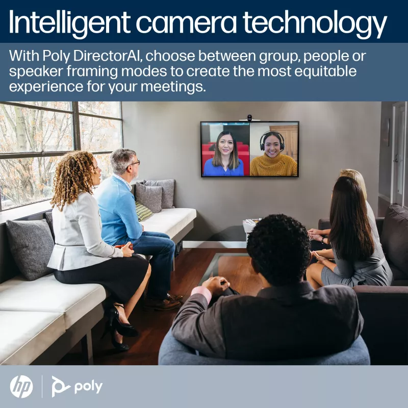 Cámara inteligente POLY Studio E70 20 MP 4K Ultra HD Blanco