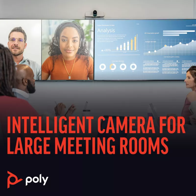 Cámara inteligente POLY Studio E70 20 MP 4K Ultra HD Blanco
