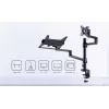 Gembird MA-DA-04 soporte de escritorio ajustable con brazo para monitor y bandeja para portátil, 17–32 pulgadas