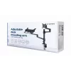 Gembird MA-DA-04 soporte de escritorio ajustable con brazo para monitor y bandeja para portátil, 17–32 pulgadas