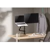 Gembird MA-DA-04 soporte de escritorio ajustable con brazo para monitor y bandeja para portátil, 17–32 pulgadas