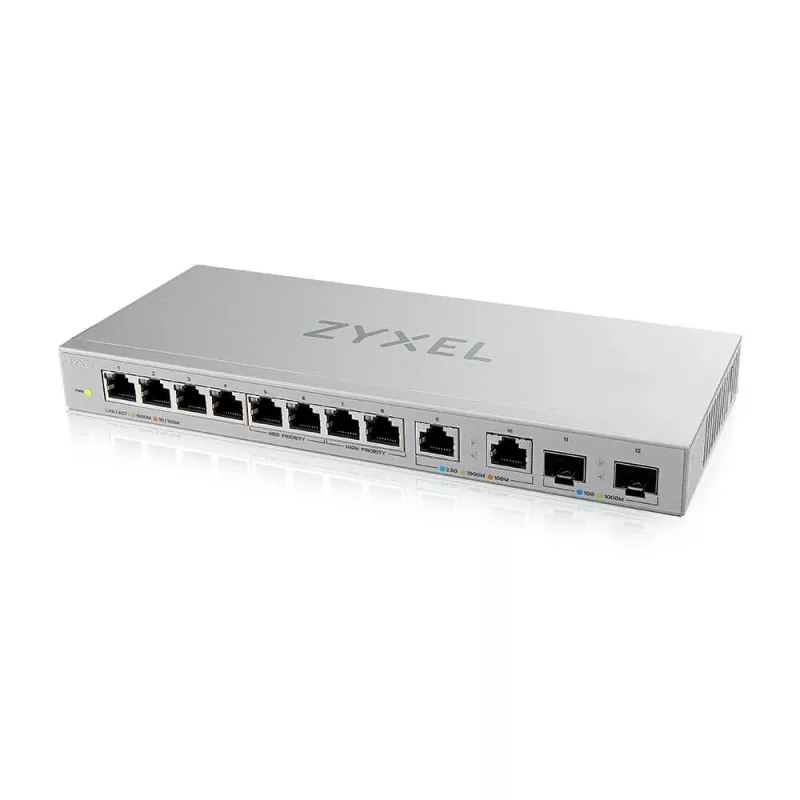 Zyxel XGS1010-12-ZZ0102F Switch de red no gestionado Gigabit Ethernet (10/100/1000) Gris