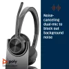 HP Poly Voyager 4320 UC auricular estéreo USB-A +BT700 adaptador USB-A +base de carga