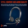 HP Poly Blackwire 3325 auricular estéreo certificado Microsoft Teams USB-C +conector 3.5mm +adaptador USB-C/A
