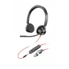 HP Poly Blackwire 3325 auricular estéreo certificado Microsoft Teams USB-C +conector 3.5mm +adaptador USB-C/A