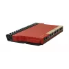 Router cableado MikroTik L009UiGS-RM — 8x RJ-45, 2,5 Gigabit Ethernet, 1x SFP, 1x USB, CPU 800 MHz, 512 MB RAM, rojo
