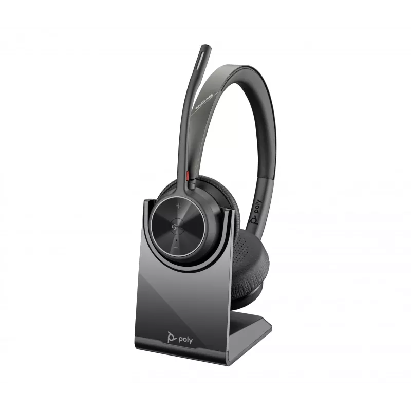HP Poly Voyager 4320 auricular certificado Microsoft Teams +BT700 dongle +base de carga