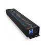 ICY BOX Hub de 17 puertos con interfaz USB 3.2 Gen 1 Type-A, USB 3.2 Gen 1 (3.1 Gen 1) Type-A, USB 3.2 Gen 1 (3.1 Gen 1) Type-A, USB Type-B, 5000 Mbit/s, negro, China, DC