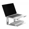Soporte para portátil Gembird NBS-D1-01 Aluminio Plata para portátiles de hasta 39,6 cm (15,6