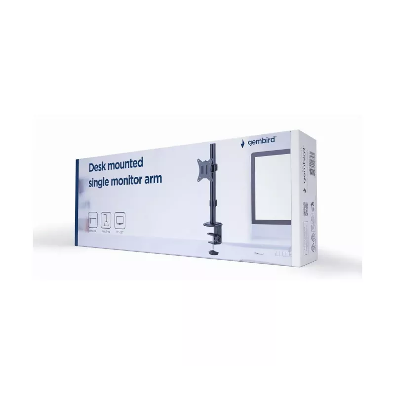 Brazo de monitor individual para montaje en escritorio GEMBIRD, 17