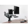 Brazo de monitor ajustable GEMBIRD para montaje en mesa con bandeja para portátil (movimiento completo)