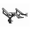 Brazo de monitor ajustable GEMBIRD para montaje en mesa con bandeja para portátil (movimiento completo)