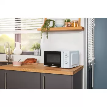 Microondas BEKO MOC20100WFB – 700 W, 20 L, plato giratorio de 245 mm, blanco