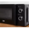 Beko MOC20100WFB microondas solo, 700 W, 20 l, plato giratorio de 24,5 cm, control mecánico, blanco