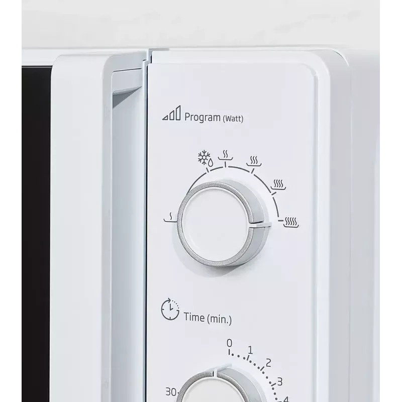 Beko MOC20100WFB microondas solo, 700 W, 20 l, plato giratorio de 24,5 cm, control mecánico, blanco
