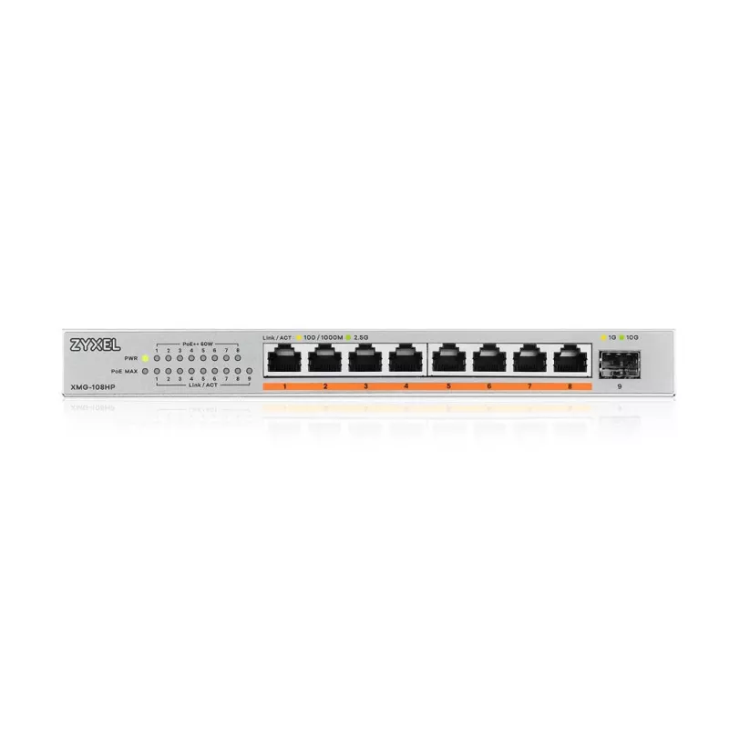 Zyxel XMG-108HP no gestionado 2.5G Ethernet (100/1000/2500) Power over Ethernet (PoE)