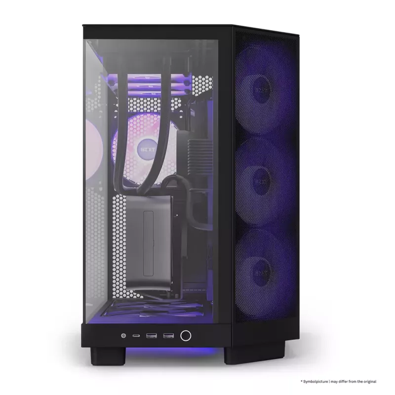 Caja de PC NZXT H6 Air Flow Midi Tower negra