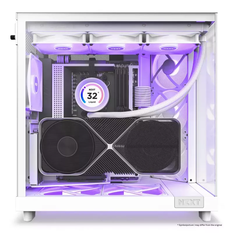 Caja de PC NZXT H6 Air Flow Midi Tower blanca