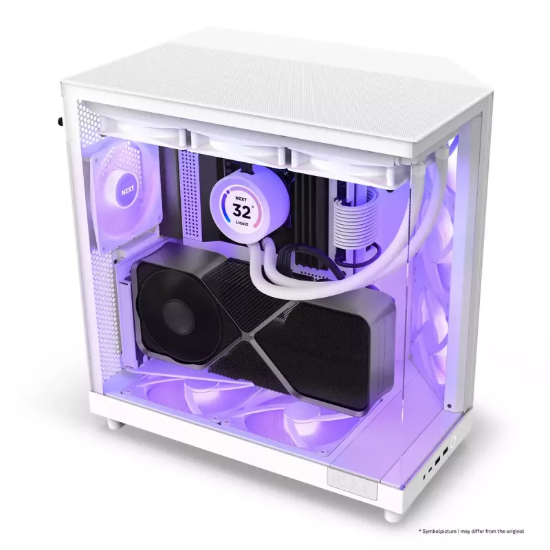 Caja de PC NZXT H6 Air Flow Midi Tower blanca