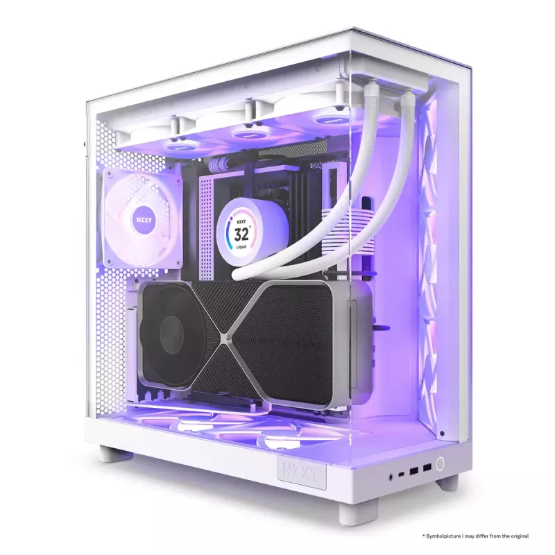 Caja de PC NZXT H6 Air Flow Midi Tower blanca