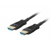 Cable HDMI LANBERG CA-HDMI-30FB-0100-BK 10 m, HDMI tipo A 2.1, 48 Gbit/s, 144 Hz, HDR, ARC, Ethernet