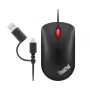 Lenovo 4Y51D20850 Ratón de oficina ambidiestro USB Type-C Óptico 2400 DPI