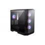 MSI MAG PANO M100R PZ caja para PC Micro Tower, microATX/Mini-ITX, cristal templado panorámico de 270 grados, ventiladores ARGB, USB-C, negra
