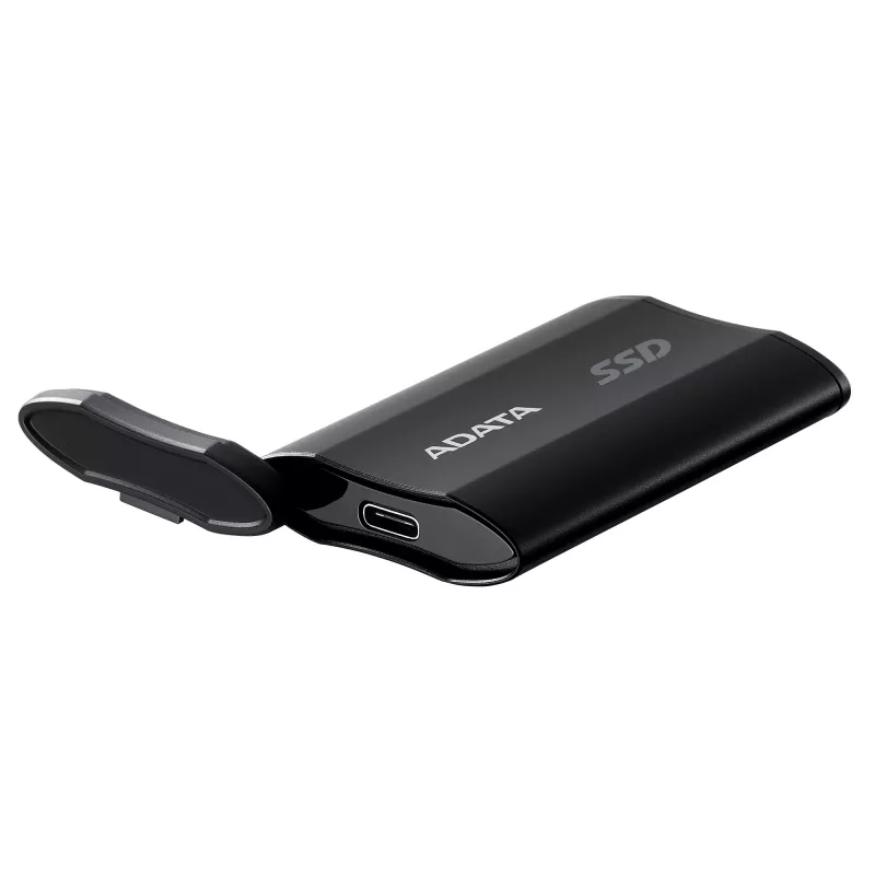 SSD portátil ADATA SD810 500 GB — USB Type-C, USB 3.2 Gen 2x2, 2000 MB/s, IP68, aluminio, negro