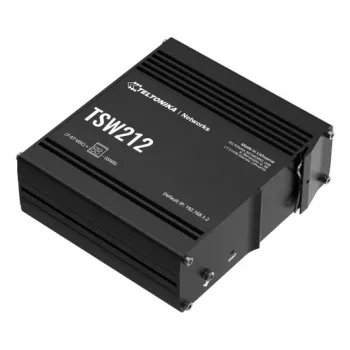TELTONIKA TSW212 Switch Gigabit Ethernet PoE+ gestionado (8 puertos + 2 SFP)