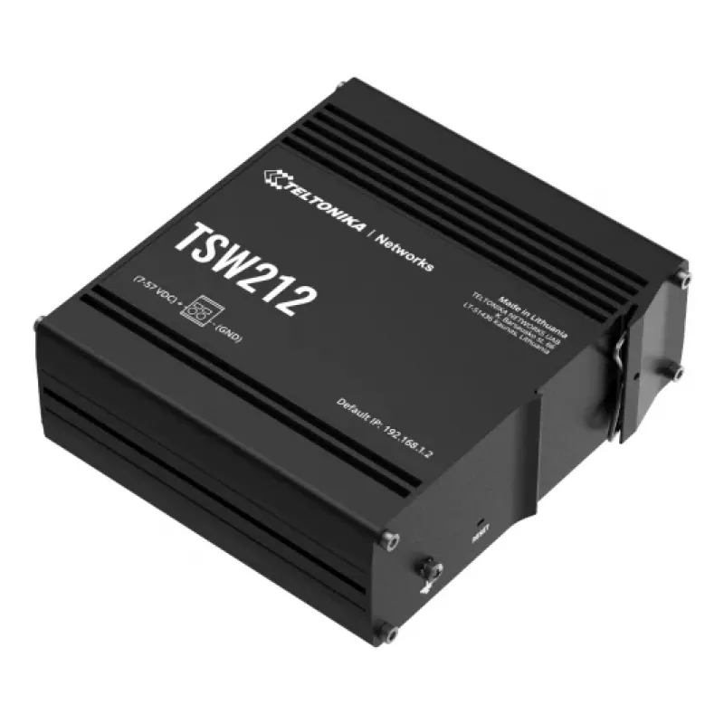 TELTONIKA TSW212 Switch Gigabit Ethernet PoE+ gestionado (8 puertos + 2 SFP)