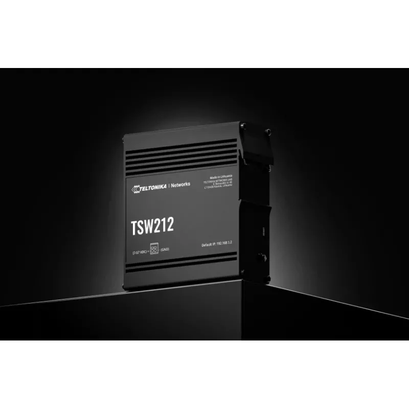 TELTONIKA TSW212 Switch Gigabit Ethernet PoE+ gestionado (8 puertos + 2 SFP)