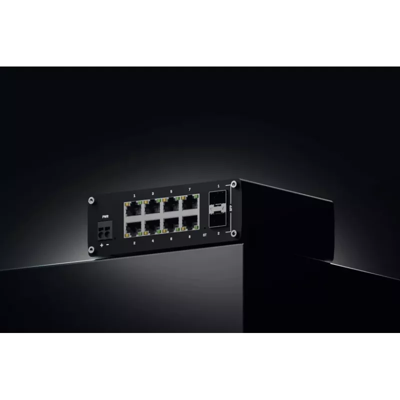 TELTONIKA TSW212 Switch Gigabit Ethernet PoE+ gestionado (8 puertos + 2 SFP)