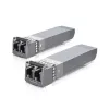 Módulo transceptor de red UBIQUITI UACC-OM-MM-10G-D-2, 10 Gbit/s, Multimodo 850 nm, LC, pack de 2