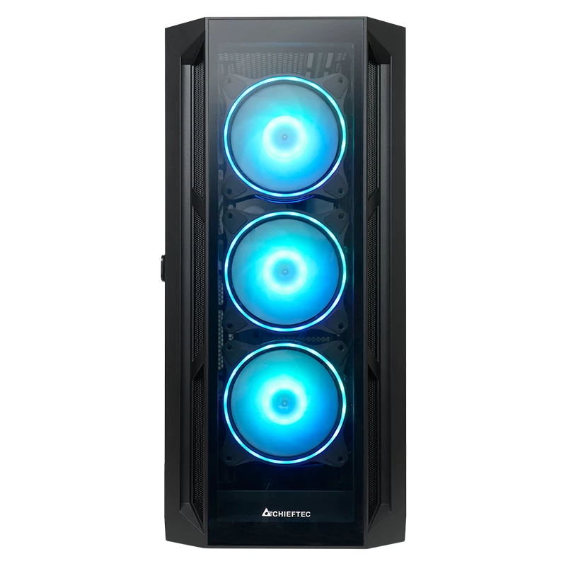 Chieftec APEX GA-01B-TG-OP ATX Semitorre Negra