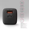 Cargador de pared Axagon ACU-PQ20 QC3.0 PD Type-C 20W Negro