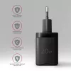Cargador de pared Axagon ACU-PQ20 QC3.0 PD Type-C 20W Negro