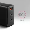 Axagon ACU-DPQ100 PD3.0 & QC 4+ THREE OUTPUTS Cargador de pared 100W