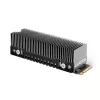 Axagon CLR-M2XT Disipador pasivo de aluminio para SSD M.2 de una y doble cara tamaño 2280, altura 24 mm